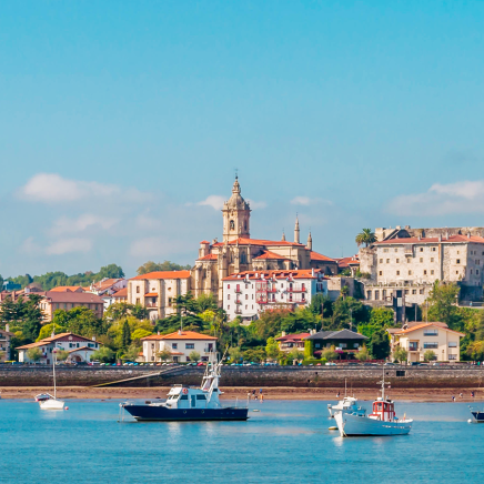vista sulla città di hendaye